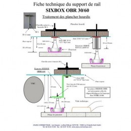 Suspente en 2 parties réglable par pliage ou sciage EMB SIXBOX